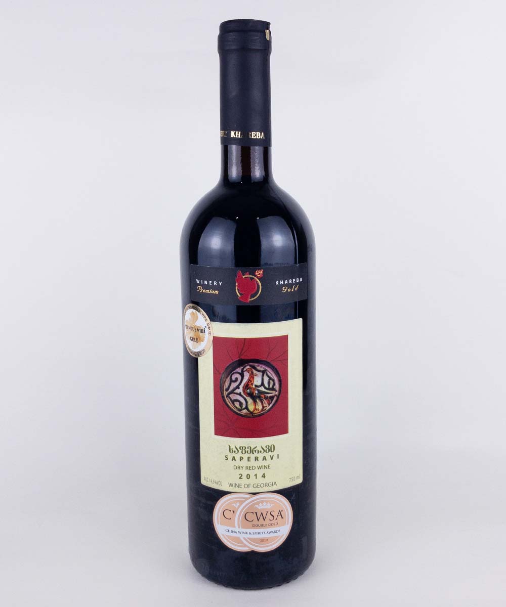 サペラヴィ プレミアム SAPERAVI PREMIUM [ 赤ワイン 2014年 ドライ 750ml ] ワイナリーハレバ / ジョージア カヘティ
